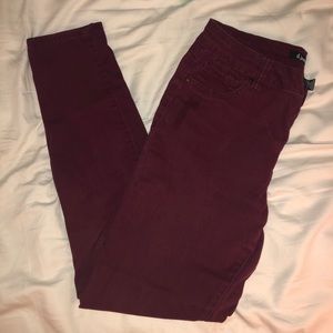 Like New Maroon Skinny Jeans